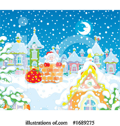 Royalty-Free (RF) Santa Clipart Illustration by Alex Bannykh - Stock Sample #1689275