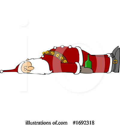 Royalty-Free (RF) Santa Clipart Illustration by djart - Stock Sample #1692318