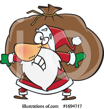 Royalty-Free (RF) Santa Clipart Illustration by toonaday - Stock Sample #1694717