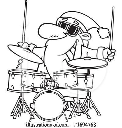 Drummer Clipart #1694768 by toonaday