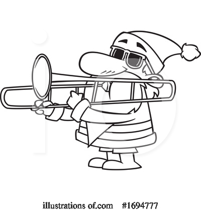 Trombone Clipart #1694777 by toonaday