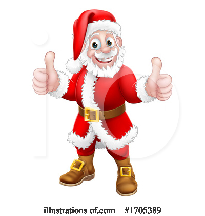 Royalty-Free (RF) Santa Clipart Illustration by AtStockIllustration - Stock Sample #1705389