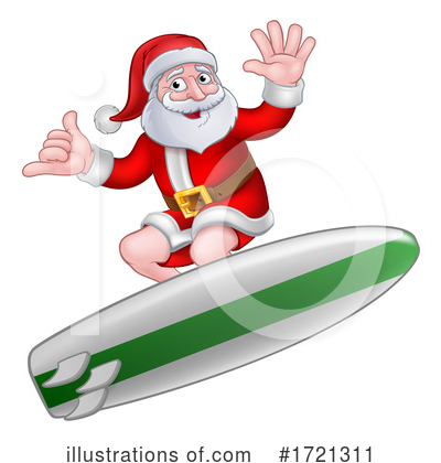 Surfing Clipart #1721311 by AtStockIllustration