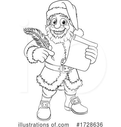 Royalty-Free (RF) Santa Clipart Illustration by AtStockIllustration - Stock Sample #1728636