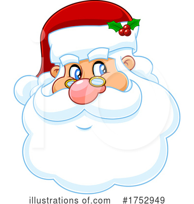 Royalty-Free (RF) Santa Clipart Illustration by Hit Toon - Stock Sample #1752949