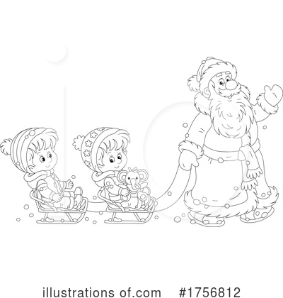 Royalty-Free (RF) Santa Clipart Illustration by Alex Bannykh - Stock Sample #1756812