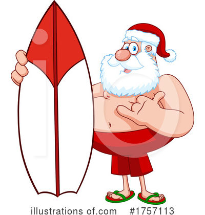 Santa Clipart #1757113 by Hit Toon