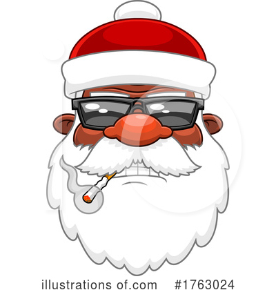 Santa Hat Clipart #1763024 by Hit Toon
