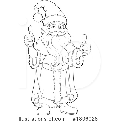 Royalty-Free (RF) Santa Clipart Illustration by AtStockIllustration - Stock Sample #1806028