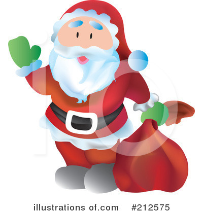 Royalty-Free (RF) Santa Clipart Illustration by YUHAIZAN YUNUS - Stock Sample #212575