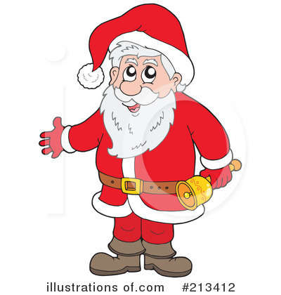 Royalty-Free (RF) Santa Clipart Illustration by visekart - Stock Sample #213412