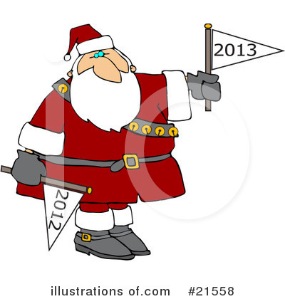 Royalty-Free (RF) Santa Clipart Illustration by djart - Stock Sample #21558