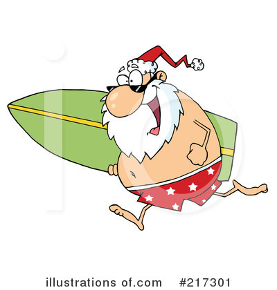 Royalty-Free (RF) Santa Clipart Illustration by Hit Toon - Stock Sample #217301