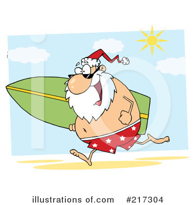 Royalty-Free (RF) Santa Clipart Illustration by Hit Toon - Stock Sample #217304
