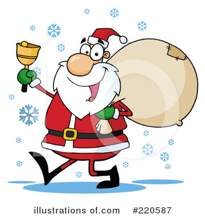 Royalty-Free (RF) Santa Clipart Illustration by Hit Toon - Stock Sample #220587
