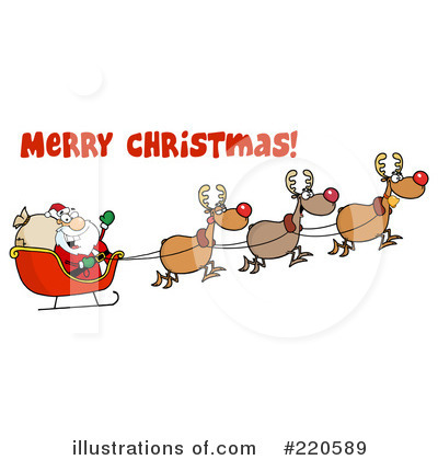 Royalty-Free (RF) Santa Clipart Illustration by Hit Toon - Stock Sample #220589