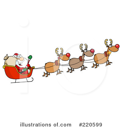 Royalty-Free (RF) Santa Clipart Illustration by Hit Toon - Stock Sample #220599
