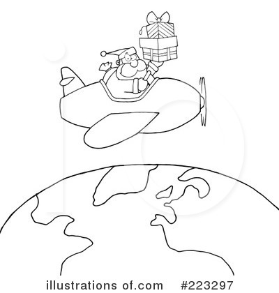Royalty-Free (RF) Santa Clipart Illustration by Hit Toon - Stock Sample #223297
