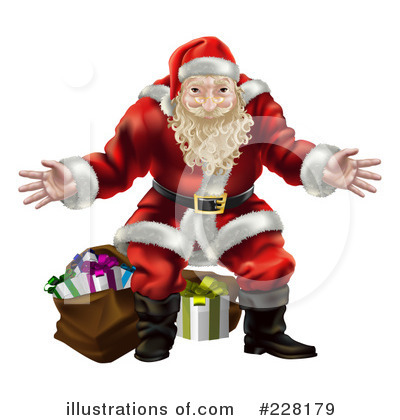 Royalty-Free (RF) Santa Clipart Illustration by AtStockIllustration - Stock Sample #228179
