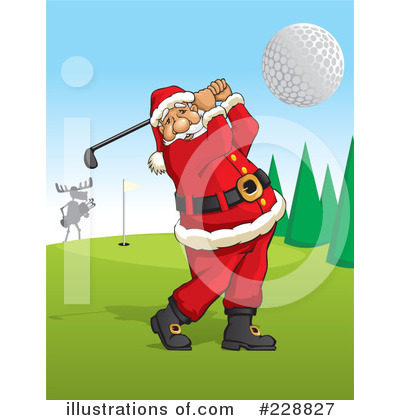Royalty-Free (RF) Santa Clipart Illustration by David Rey - Stock Sample #228827