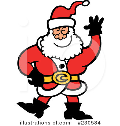 Royalty-Free (RF) Santa Clipart Illustration by Zooco - Stock Sample #230534