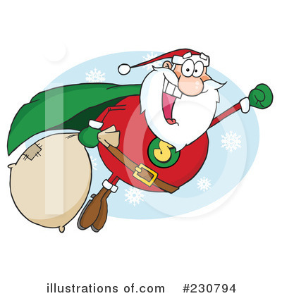 Royalty-Free (RF) Santa Clipart Illustration by Hit Toon - Stock Sample #230794
