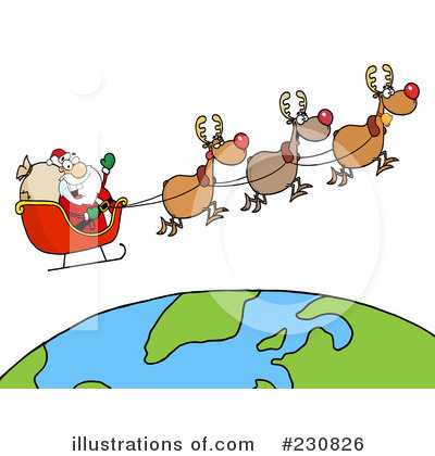 Royalty-Free (RF) Santa Clipart Illustration by Hit Toon - Stock Sample #230826