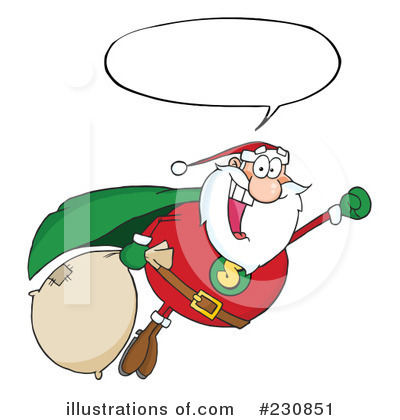 Royalty-Free (RF) Santa Clipart Illustration by Hit Toon - Stock Sample #230851