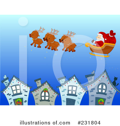 Royalty-Free (RF) Santa Clipart Illustration by BNP Design Studio - Stock Sample #231804