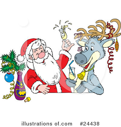 Royalty-Free (RF) Santa Clipart Illustration by Alex Bannykh - Stock Sample #24438