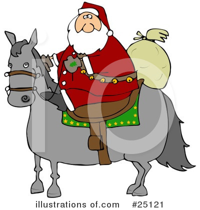Royalty-Free (RF) Santa Clipart Illustration by djart - Stock Sample #25121