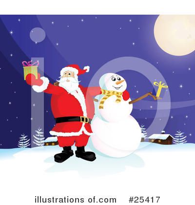 Royalty-Free (RF) Santa Clipart Illustration by Paulo Resende - Stock Sample #25417
