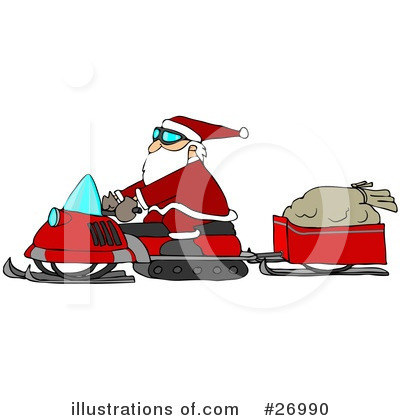 Royalty-Free (RF) Santa Clipart Illustration by djart - Stock Sample #26990