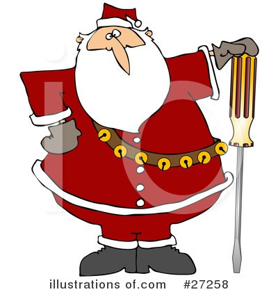 Royalty-Free (RF) Santa Clipart Illustration by djart - Stock Sample #27258