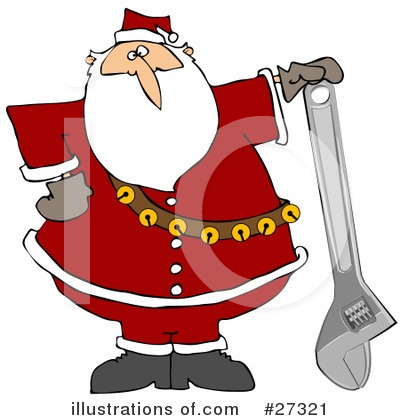 Royalty-Free (RF) Santa Clipart Illustration by djart - Stock Sample #27321