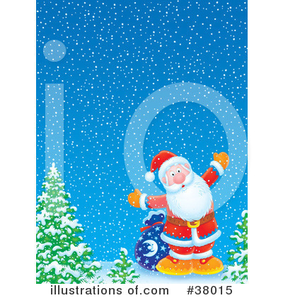 Royalty-Free (RF) Santa Clipart Illustration by Alex Bannykh - Stock Sample #38015