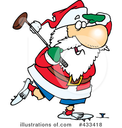 Royalty-Free (RF) Santa Clipart Illustration by toonaday - Stock Sample #433418