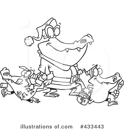Crocodile Clipart #433443 by toonaday