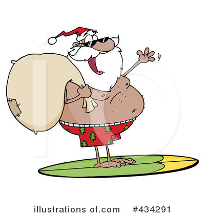 Royalty-Free (RF) Santa Clipart Illustration by Hit Toon - Stock Sample #434291