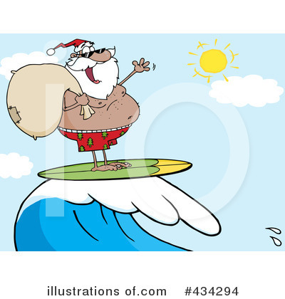 Royalty-Free (RF) Santa Clipart Illustration by Hit Toon - Stock Sample #434294