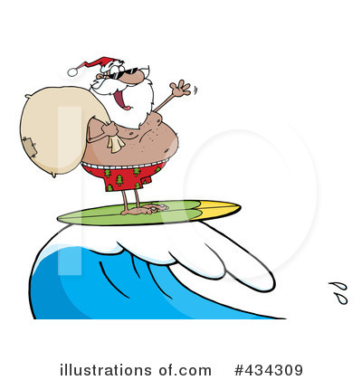 Royalty-Free (RF) Santa Clipart Illustration by Hit Toon - Stock Sample #434309