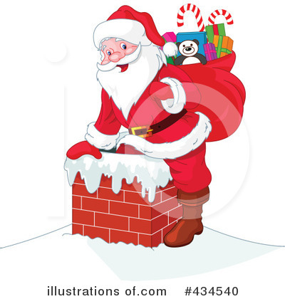 Royalty-Free (RF) Santa Clipart Illustration by Pushkin - Stock Sample #434540