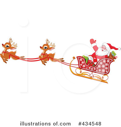 Royalty-Free (RF) Santa Clipart Illustration by Pushkin - Stock Sample #434548