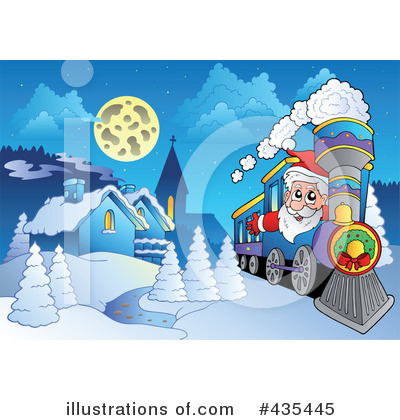 Royalty-Free (RF) Santa Clipart Illustration by visekart - Stock Sample #435445