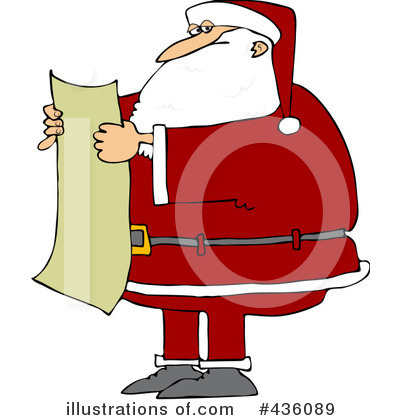 Royalty-Free (RF) Santa Clipart Illustration by djart - Stock Sample #436089