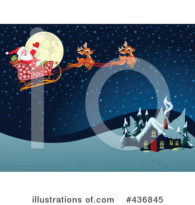 Royalty-Free (RF) Santa Clipart Illustration by Pushkin - Stock Sample #436845