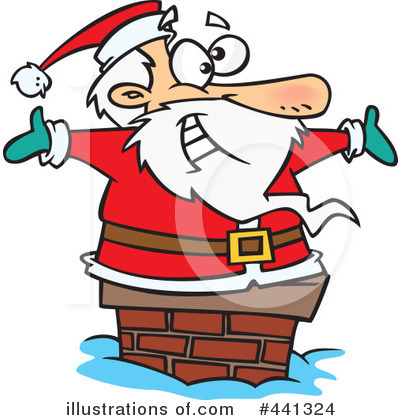 Royalty-Free (RF) Santa Clipart Illustration by toonaday - Stock Sample #441324