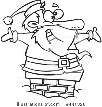 Royalty-Free (RF) Santa Clipart Illustration by toonaday - Stock Sample #441326