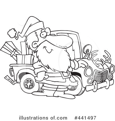 Royalty-Free (RF) Santa Clipart Illustration by toonaday - Stock Sample #441497