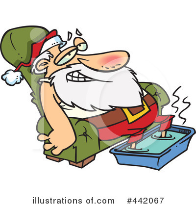 Royalty-Free (RF) Santa Clipart Illustration by toonaday - Stock Sample #442067